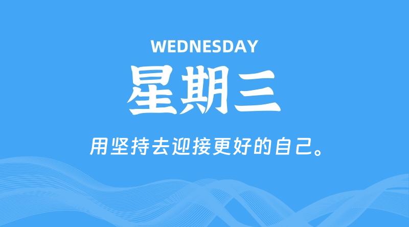 07月30日，星期三, 每天60秒读懂全世界！ - 百德网